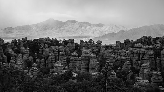 Storm clouds over Colorado National Monument in Summer, Colorado, USA