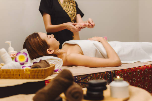 istock Relaxing with hand massage at beauty spa. 2068764445