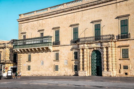 Famous Grandmaster Palace in Valletta, Malta