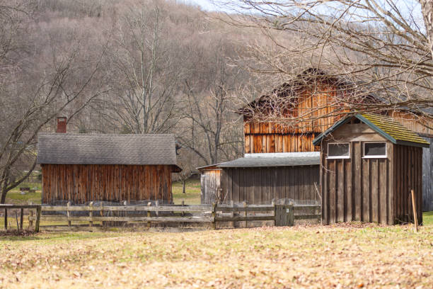 istock Old fashion farm house copy space 2068778100