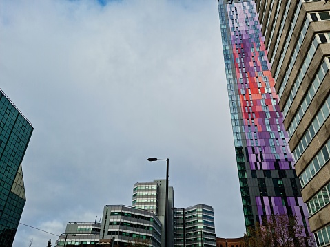 Buildings at West Croydon London. Central West Croydon London City of England United Kingdom. Captured on Mostly Cloudy Day of November 20th, 2023