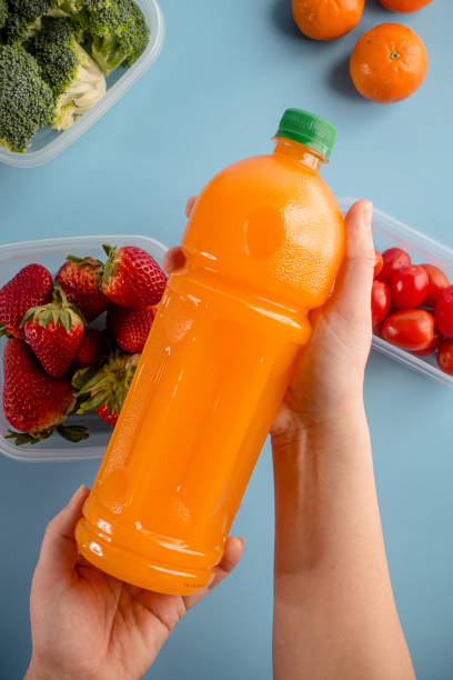 PET5 Container Flat Lay :Fresh Produce with Interactive Element
