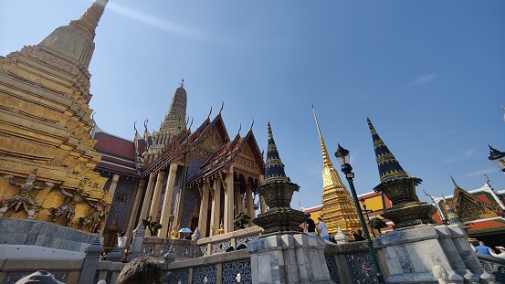Temple of emerald Buddha in Grand Palace of Bangkok