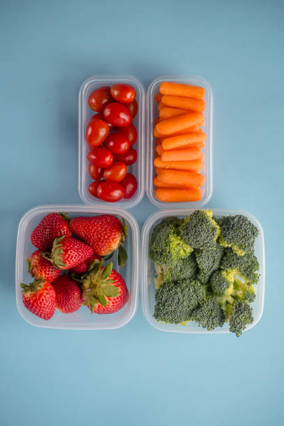 istock PET5 Container Flat Lay : Fresh Fruits and Veggies Galore 2068958307
