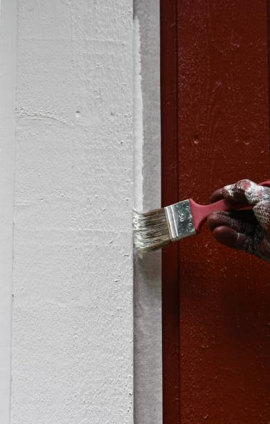 istock A man painting his house with white color 2069040027