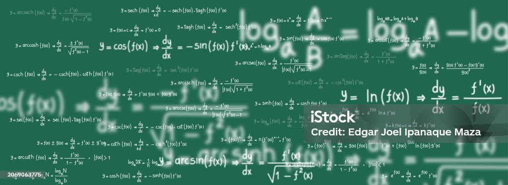 Logometric Math Equations And Formulas Of Logarithms Derivatives Trigonometric ...
