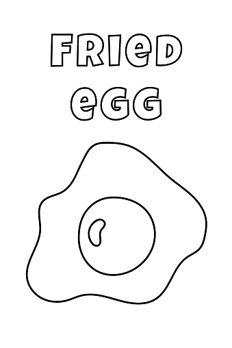 Coloring With Thick Lines For The Little Ones, Featuring An Egg Coloring Page