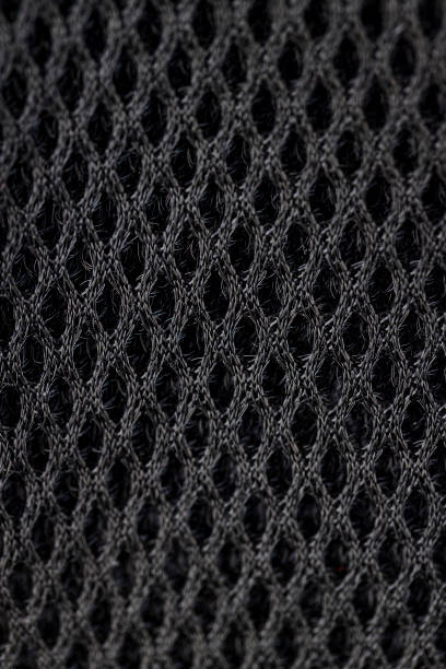 istock soft black ventilated mesh fabric with holes 2069127177