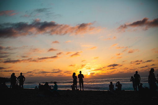 beach, sunset, Mexico, Ocean