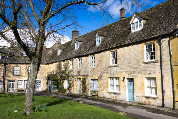 The beautiful Castle Combe, Cotswolds Medieval Village in England, UK during summer