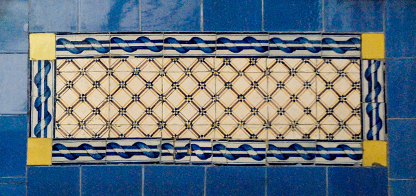 Portuguese tiles from the 17th century used in churches in Rio de Janeiro