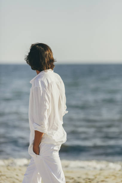 Man on the Beach Summer Holiday Vacation Concept