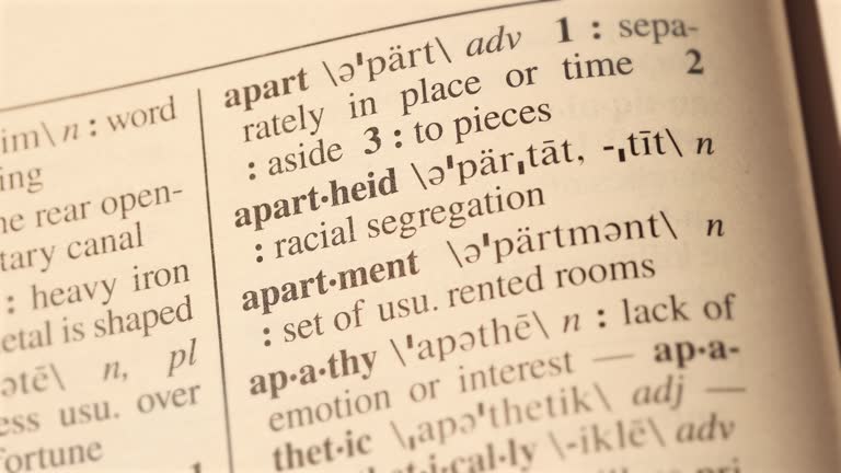 12 apartheid word definition page text letters on dictionary