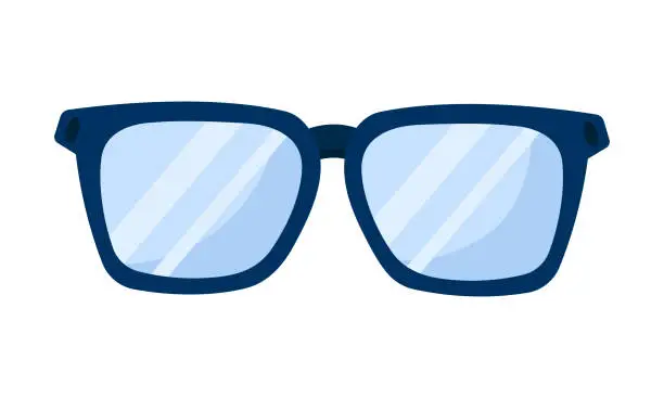 Vector illustration of Vector modern sunglasses in flat style