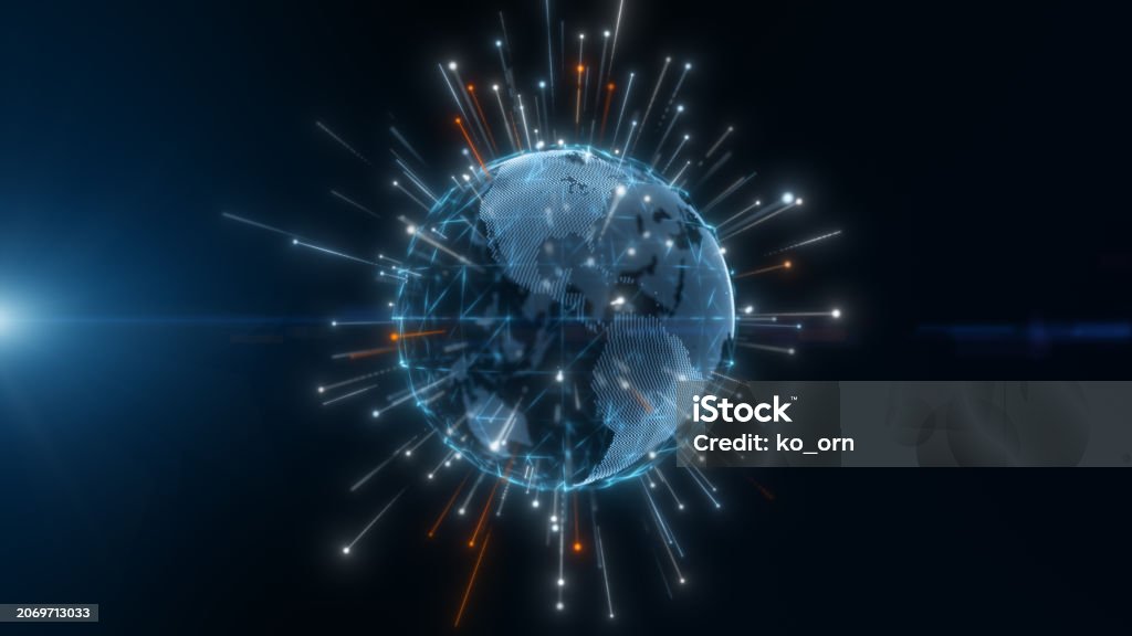 Global Network Connection And Data Connections Concept Technology ...