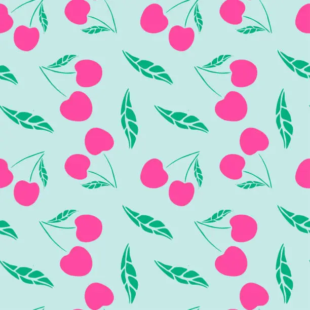 Vector illustration of Cherry pattern
