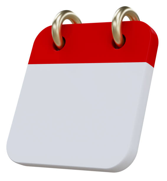 istock Monthly calendar schedule plan 3d icon. Planning concept for event or holiday planning concept isolated on background. 3D rendering 2069817041