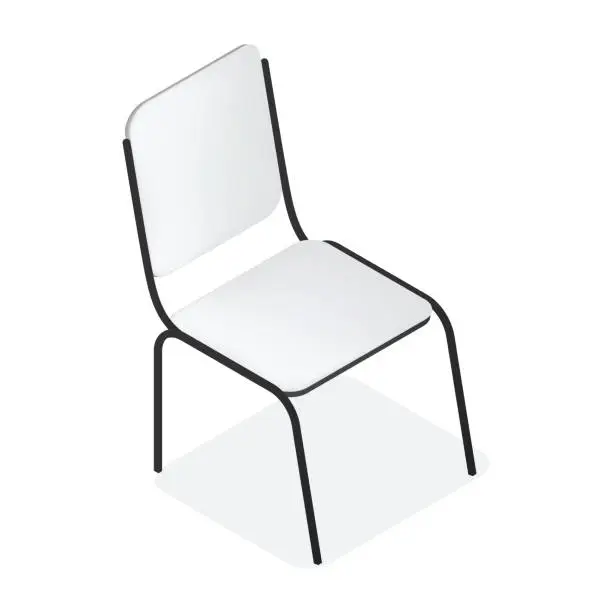 Vector illustration of Vector chair design on white background