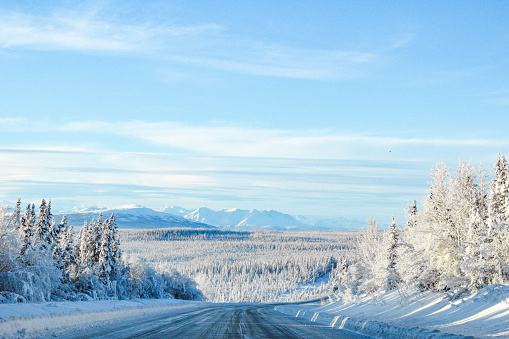 Driving in Alaska, during the winter months, comes with many challenges. The traveler has to deal with dark skies, frigid temperatures, and icy roads.