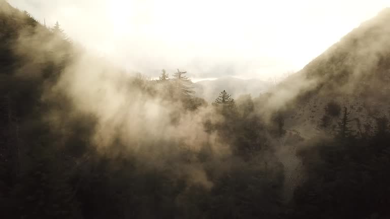 Angeles National Forest Sunset Mountains