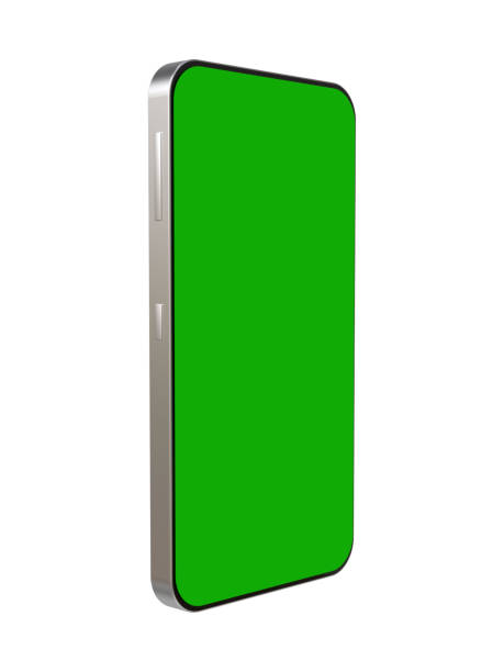 istock 3D Realistic Mobile phone with green screen, cellphone for mock design. 2070010952