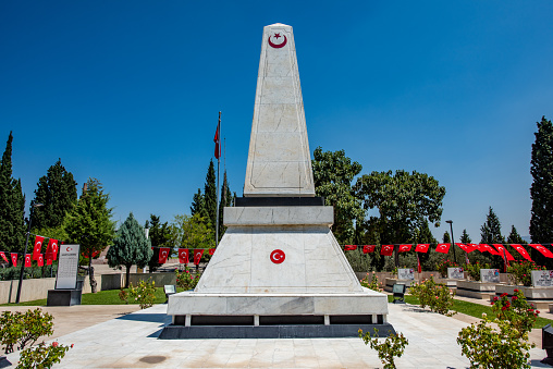 Kubilay Monument and Martyrdom in Menemen district of Izmir - Revolutionary War cemetery