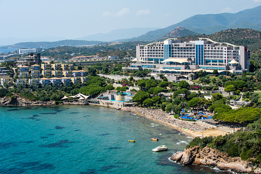 Özdere beach and tourist hotels