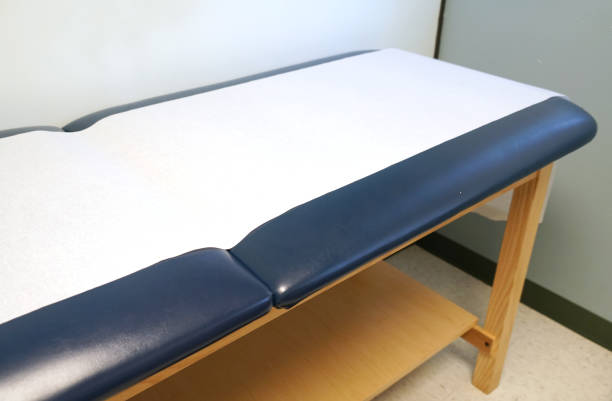 istock bed in hospital inspection room 2070234094