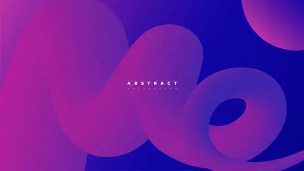 Vector illustration of Creative Futuristic colorfull Gradient background. Fluid and wave gradient shapes composition