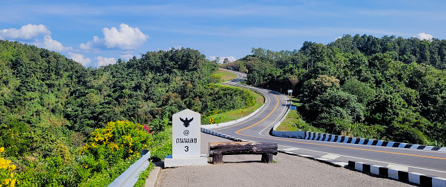 Number three curve in Nan,Thailand.