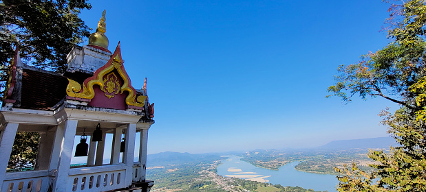 View of Khong river from Phataksua temple.