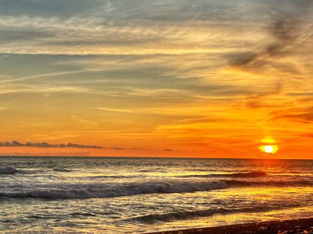 istock Very beautiful sunset on the beach 2070423540