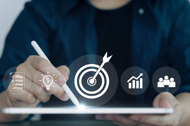 istock Growing goals and vision plans goals. Business strategy and competitive advantage banking and finance success goals, path to success. 2070493428