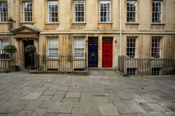 Streets of Bath with Georgian architecture. Bath, England