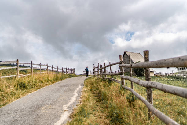 Hiker in beautiful nature on Durmitor National Park