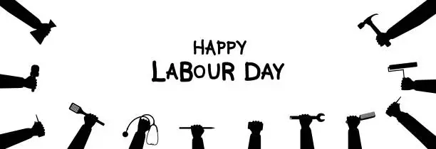 Vector illustration of Labor Day.