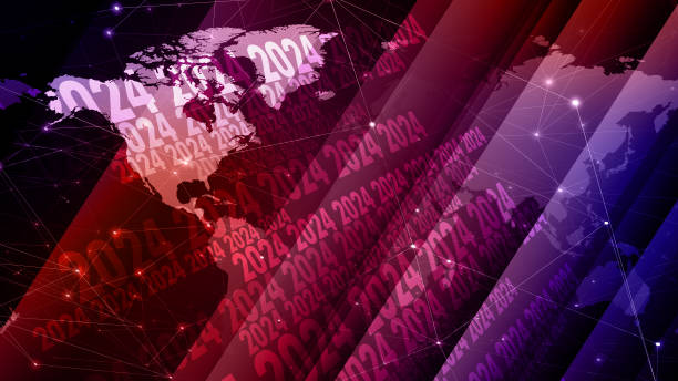 istock Change in 2024 annual world map with success letters as inscription on creative background 2070632497