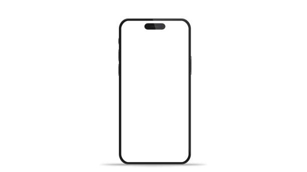 istock Studio shot of Smartphone with blank white screen for Infographic 2070639817