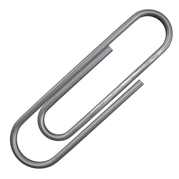 istock A silver paper clip is bent into a U shape 2070704359