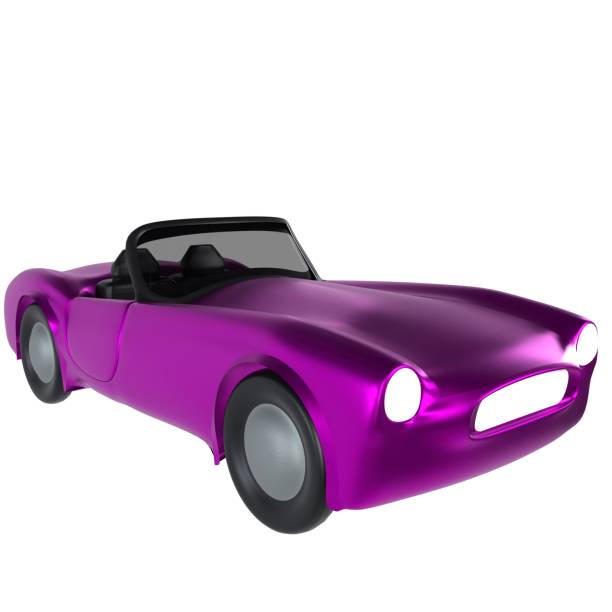 istock A purple car with a black top and a black front grille 2070705388