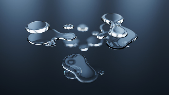3d rendered image, perfectly usable as an abstract depiction of topics like business strategy and teamwork or as a visual for anything related to water and hydrogen.