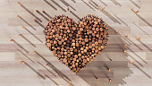 Heart Shape - Wood - Love, Carpenty, Parquet Floor, Wood Laminate