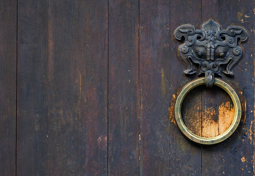Ancient Chinese style door and knocker