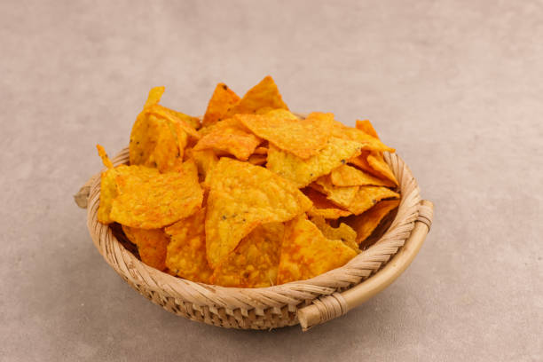 istock Tortilla or Nachos is Chips made from Corns. 2070839108