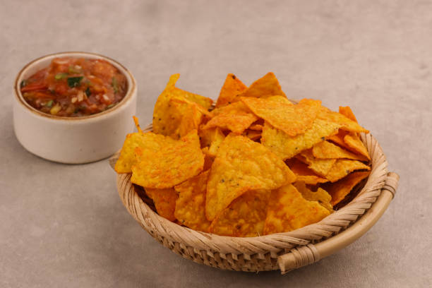 istock Tortilla or Nachos and Salsa Sauce. 2070842345