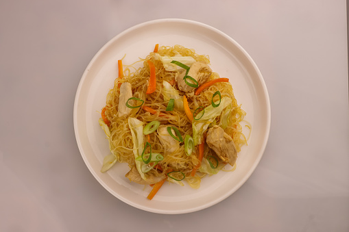 Pancit Bihon is Filipino Rice Noodles.