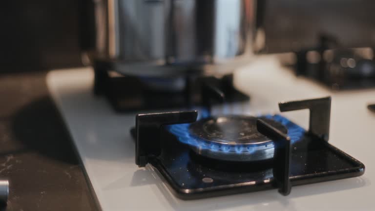 Blue gas stove