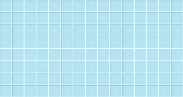 ilustrações, clipart, desenhos animados e ícones de blue ceramic tiles texture abstract background vector illustration - tile tiled floor bathroom backgrounds