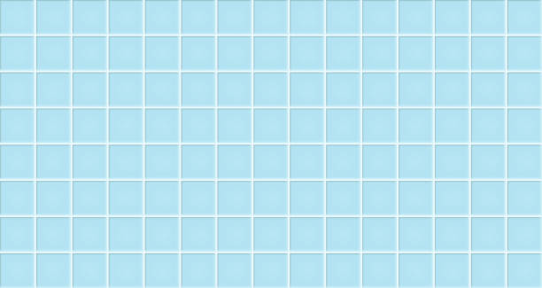 Blue ceramic tiles texture abstract background vector illustration