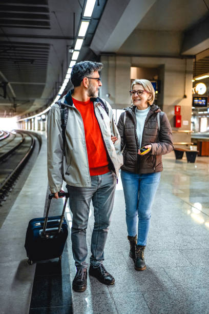 istock Mature couple at railway station 2070928297
